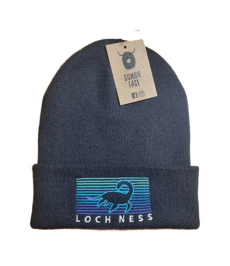 Loch Ness Silhouette Beanie Hat