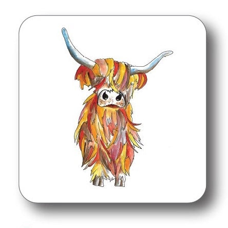 Highland Cow Coaster