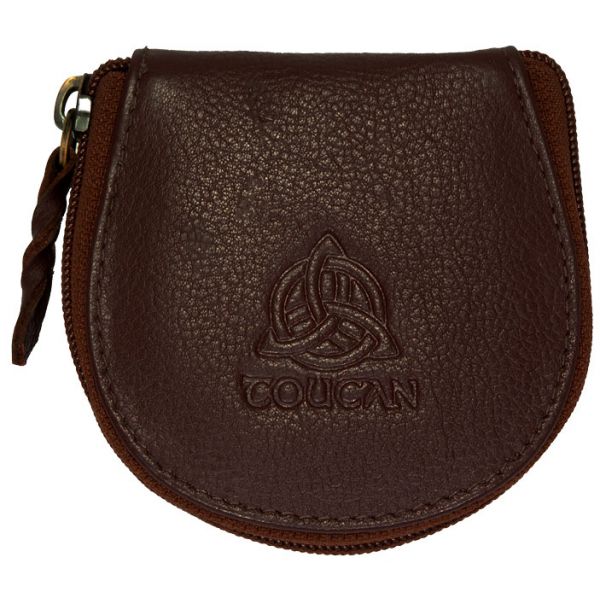 Leather Coin Purse with Celtic Design