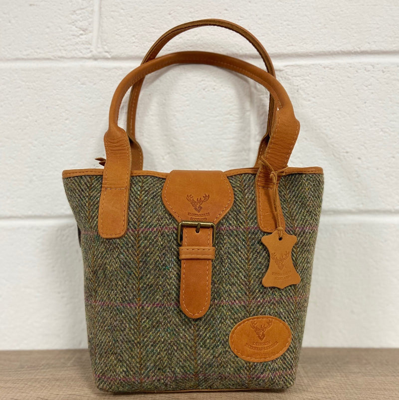 Harris Tweed & Deerskin Leather Olivia Bag